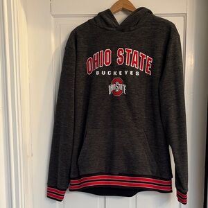 Ohio State Buckeyes Men's Gray Hoodie Size Large